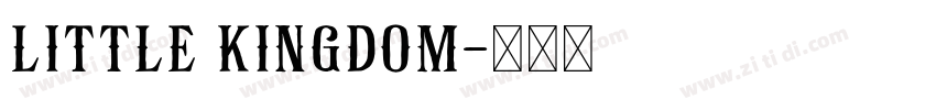 Little kingdom字体转换